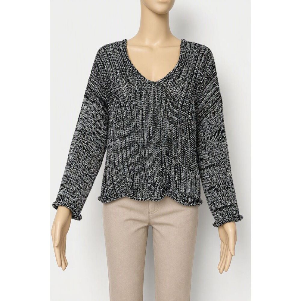 Skif Wearable Art Marled Crop Pullover Sweater OSFM XS-Medium
